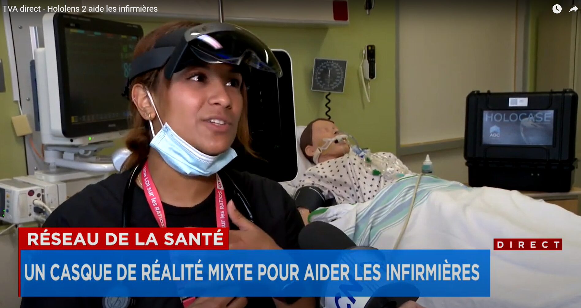 Un casque pour former les nouvelles infirmières